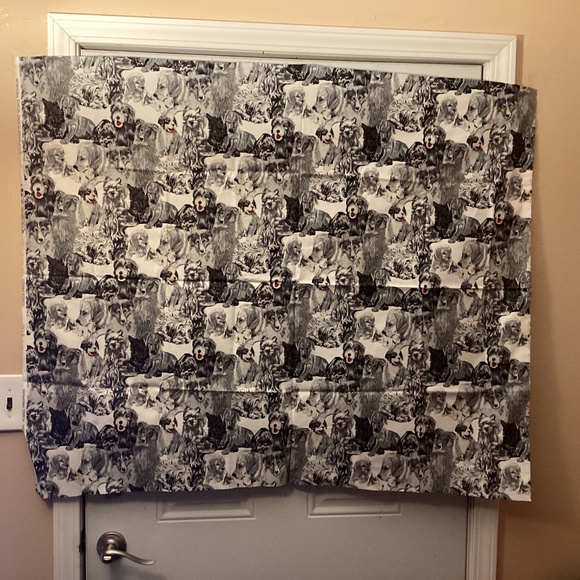 Vintage 5th Avenue Design Dog Fabric Multi Breed Dog Print - Picture 1 of 6